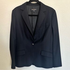 Brooks Brothers Navy Blue Vintage Wool Single Button Blazer Jacket Size 12